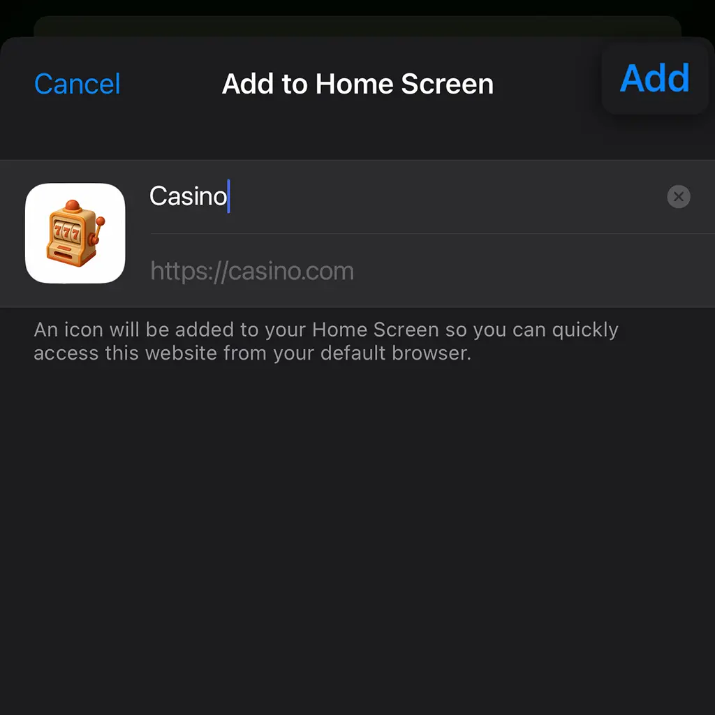 Press 'Add'